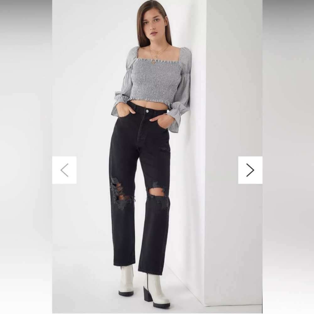Agolde 90s Loose jeans,High-rise,Straight leg,Audio black